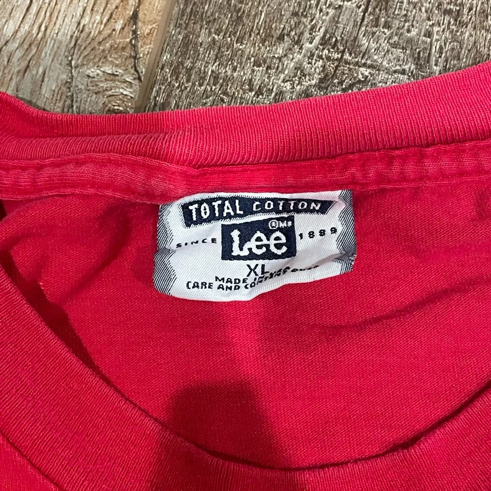 Vintage 90s Detroit Red Wings Lee Total Cotton T-shirt - Picture 5 of 5